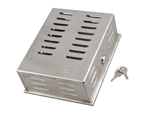 thermostat metal lock box|tamper proof thermostat lock box.